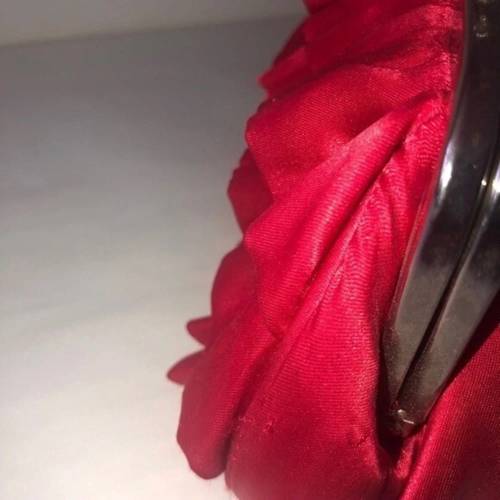 Kids/Girls Red Ruffle Clutch Purse‎ Bag